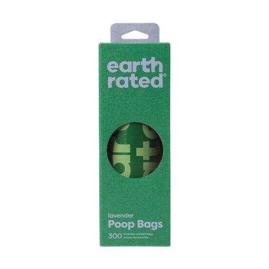 Earth Rated - Sacs à Déjections Parfumés à la Lavande - 1 Rouleau Jumbo (300 sacs)